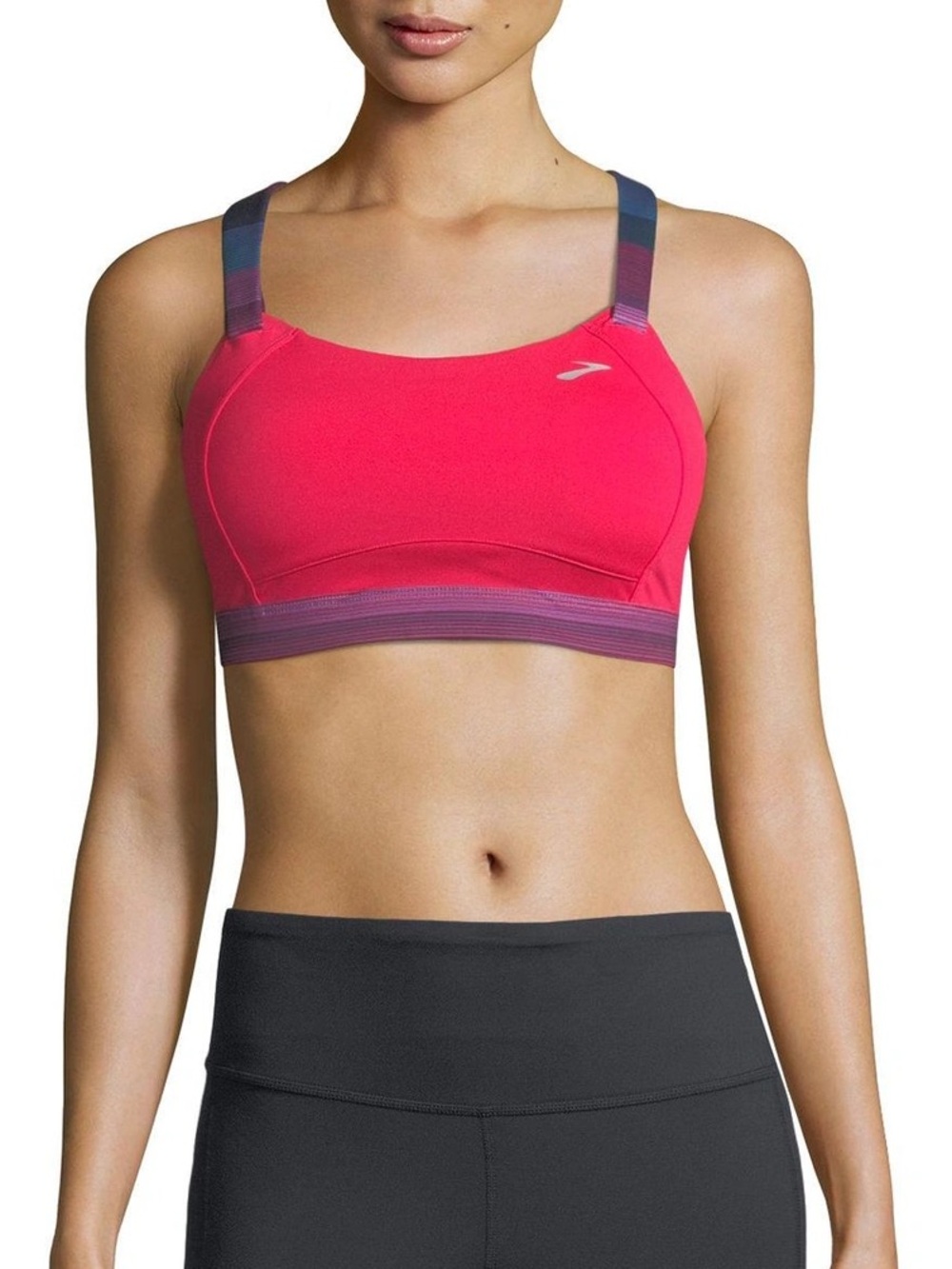 Brooks Juno Sports Bra Size 30C NWT High Impact Breathable Padded “Dahlia” Color